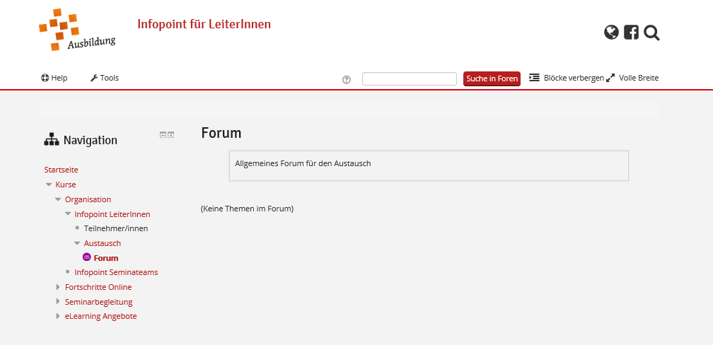 Übersicht Forum
